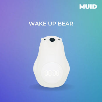 Muid Wake Up Bear White HM--105-MUID