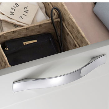 96mm Brushed Silver Furniture Kitchen Bathroom Cabinet Handles Drawer Bar Handle Pull Knob