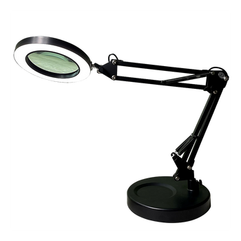 10X Magnifying Glass Desk Light Magnifier LED Lamp Reading Lamp With Base