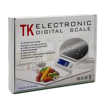 Digital Kitchen Scale Backlit LCD Display Weighing Modes Tare Function Touch Screen HY26