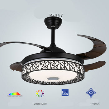 Maxkon 42 Inch Ceiling Fan with Light 3 Color MUSIC Remote Control Timer MUSIC