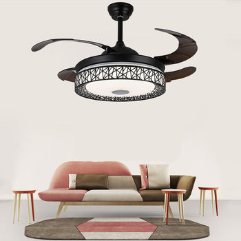 Maxkon 42 Inch Ceiling Fan with Light 3 Color MUSIC Remote Control Timer MUSIC