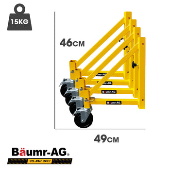 Baumr-AG Outrigger Wheel Set for Adjustable Mobile Scaffolding, 4pc