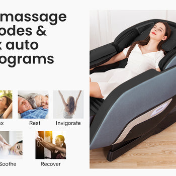 FORTIA Electric Full Body Massage Chair Zero Gravity Recliner Heat Massager Shiatsu Kneading