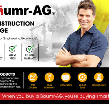 BAUMR-AG Wall Chaser and Vacuum Combo Concrete Chasing Machine Dust Collector