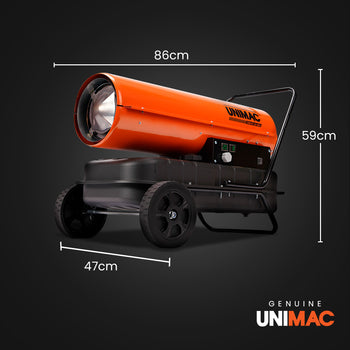 UNIMAC 30KW Portable Industrial Diesel Indirect Forced Air Space Heater