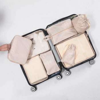 GOMINIMO 8 Set Travel Packing Cubes (Beige) GO-PC-101-DX
