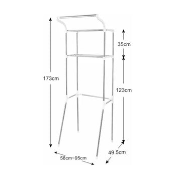 GOMINIMO Over Toilet Storage Shelf 2-Tiers GO-OTS-100-BYN