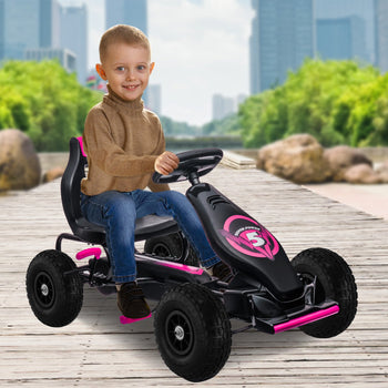 Kahuna G18 Kids Ride On Pedal Go Kart - Rose Pink