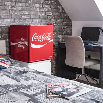 Husky 43L Solid Door Coca-Cola Coke Indoor Bar & Drinks Fridge (CKK43-207)