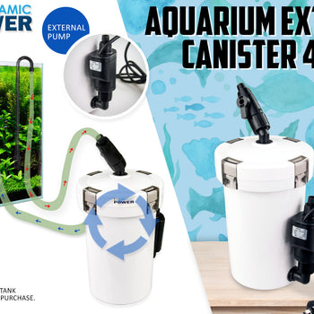 Dynamic Power Aquarium External Canister Filter 400L/H