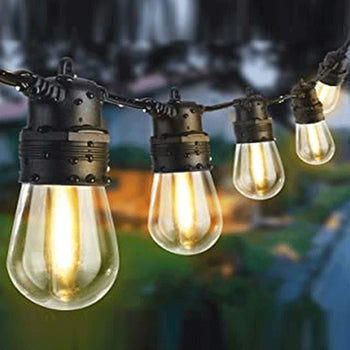 Sansai 10 Bulbs 14M Festoon String Lights LED Waterproof Outdoor Christmas Party
