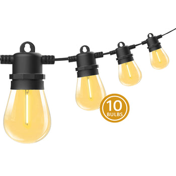 Sansai 10 Bulbs 14M Festoon String Lights LED Waterproof Outdoor Christmas Party
