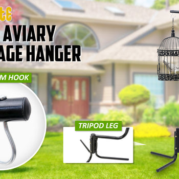 Paw Mate Bird Cage Hanger Stand Parrot Aviary Solo 160cm