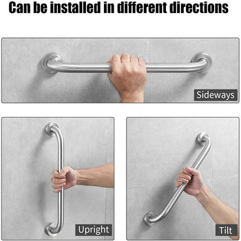 80cm Stainless Steel Handle for Shower Toilet Grab Bar Handle Bathroom Stairway Handrail Elderly Senior Assist