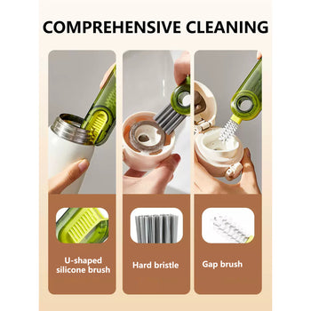 Cleanix Multi-purpose Cup Cleaning Brush Three-in-one Gap Cup Brush Cleaning Tool