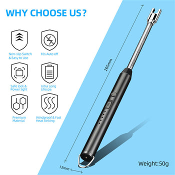 Mountgear 360 Degree Elbow Arc Ignition Gun USB Charging Windproof Portable Electronic Igniter
