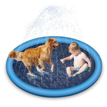 Pawfriends Thick Anti-Skid Pet Water Spray Mat Children Playing Outdoor Water Spray Mat XL