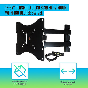 15-37" Plasma LED LCD Screen TV Mount with 180 Degree Swivel