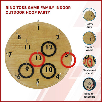 Ring Toss Game Family Indoor Outdoor Hoop Party