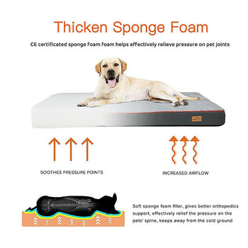 95x70cmOrthopedic Pet Dog Bed Mattress Therapeutic Joint Pain Comfort
